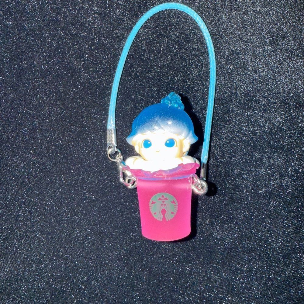 New labubu Starbucks charm / crossbody